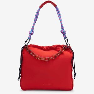Rotunda Sant Hobo Shoulder Bag with Chain Detail